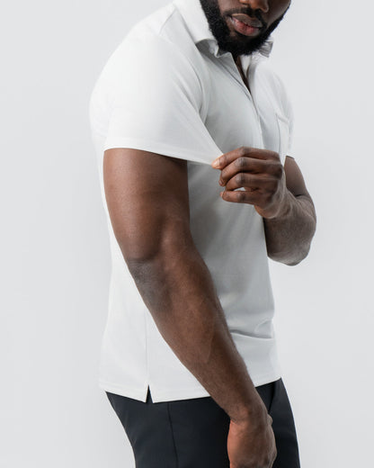 "The Noah" White Pique Polo | State & Liberty Tops
