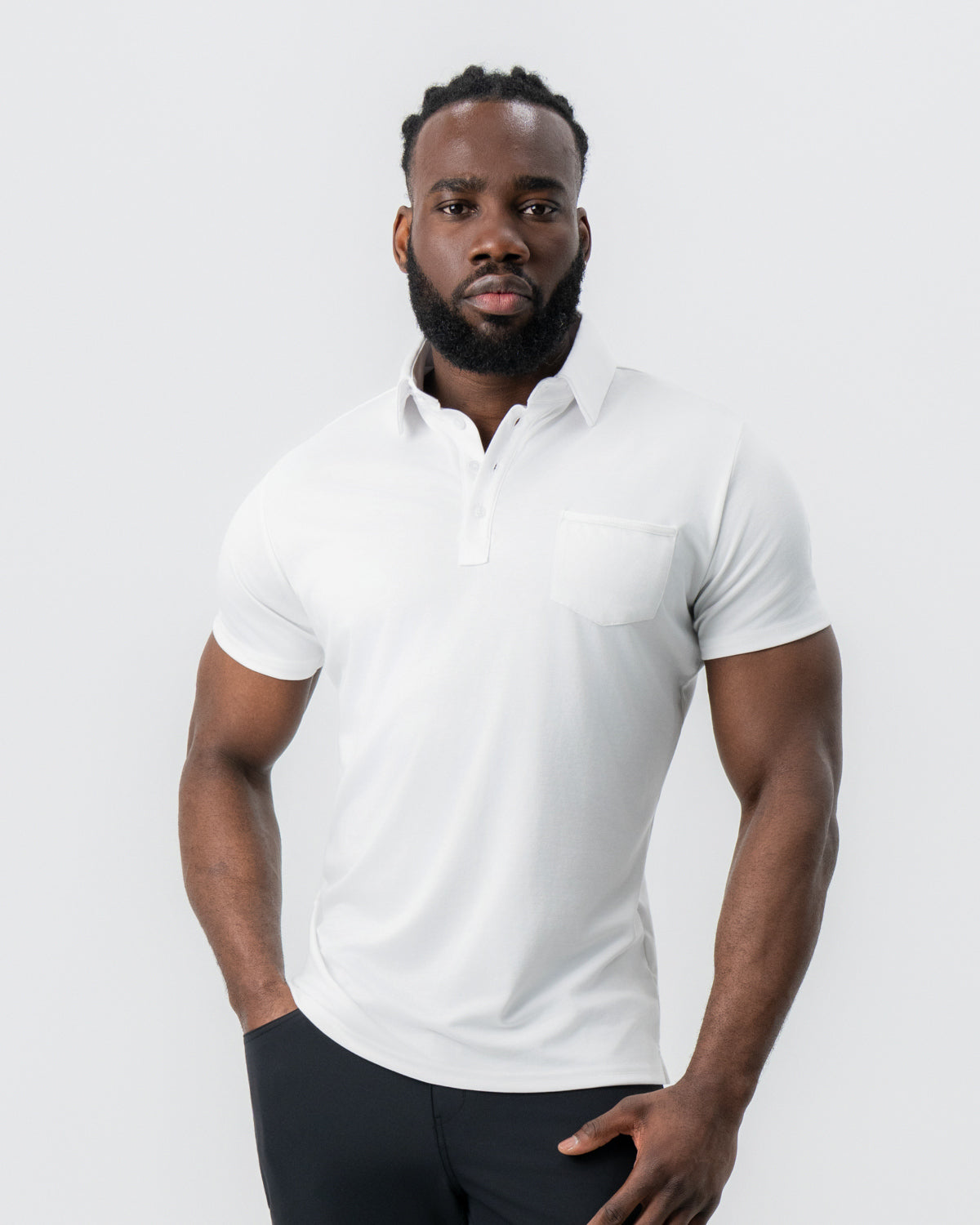 "The Noah" White Pique Polo | State & Liberty Tops