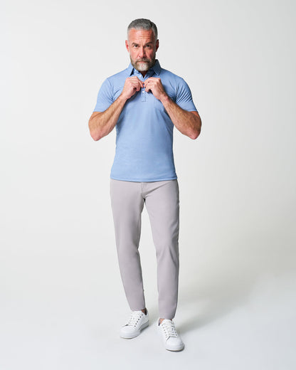 "The Matt" Sky Blue Pique Polo | State & Liberty Tops