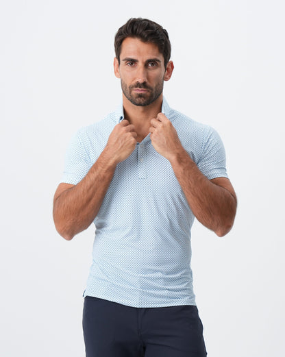 "The Bolt" Light Blue & Navy Cross Diamond | State & Liberty Tops