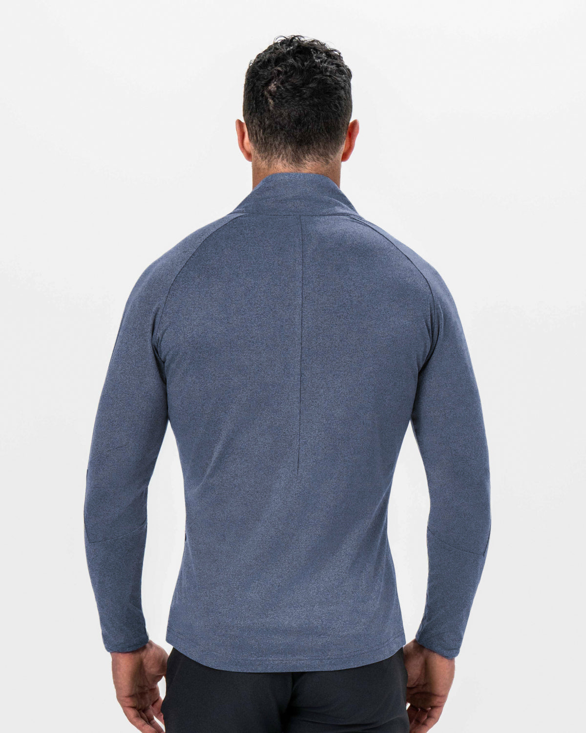 Brushed Quarter Zip - Heathered Navy | State & Liberty Tops