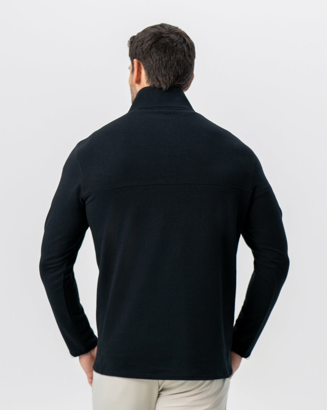 Quarter Zip - Solid Black | State & Liberty Tops