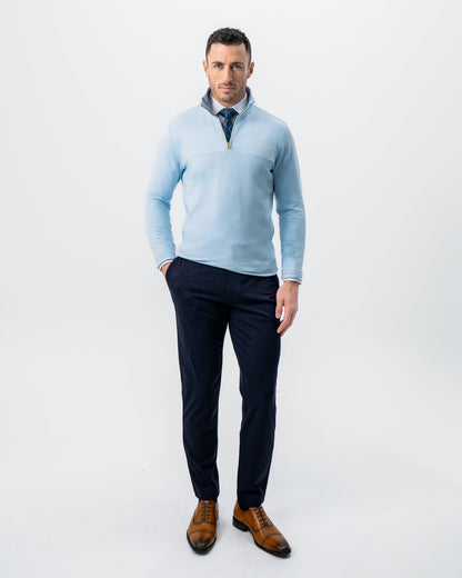 Quarter Zip - Light Blue | State & Liberty Tops