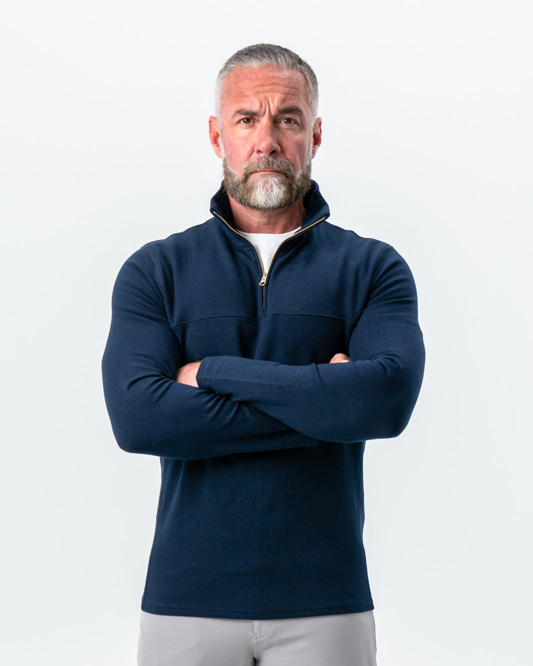 Quarter Zip - Solid Navy | State & Liberty Tops