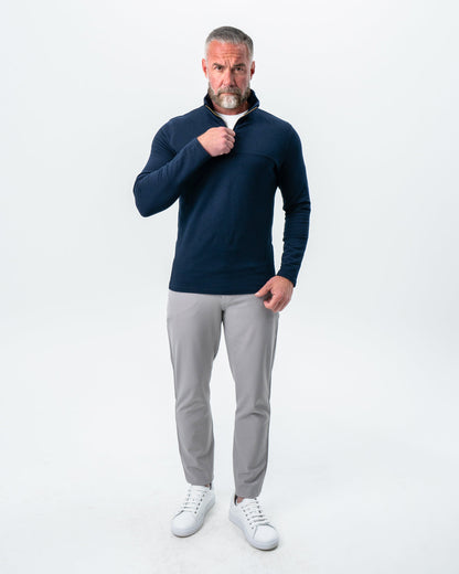 Quarter Zip - Solid Navy | State & Liberty Tops
