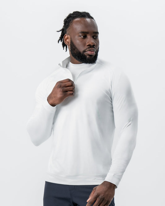 Tech Quarter Zip - White | State & Liberty Tops