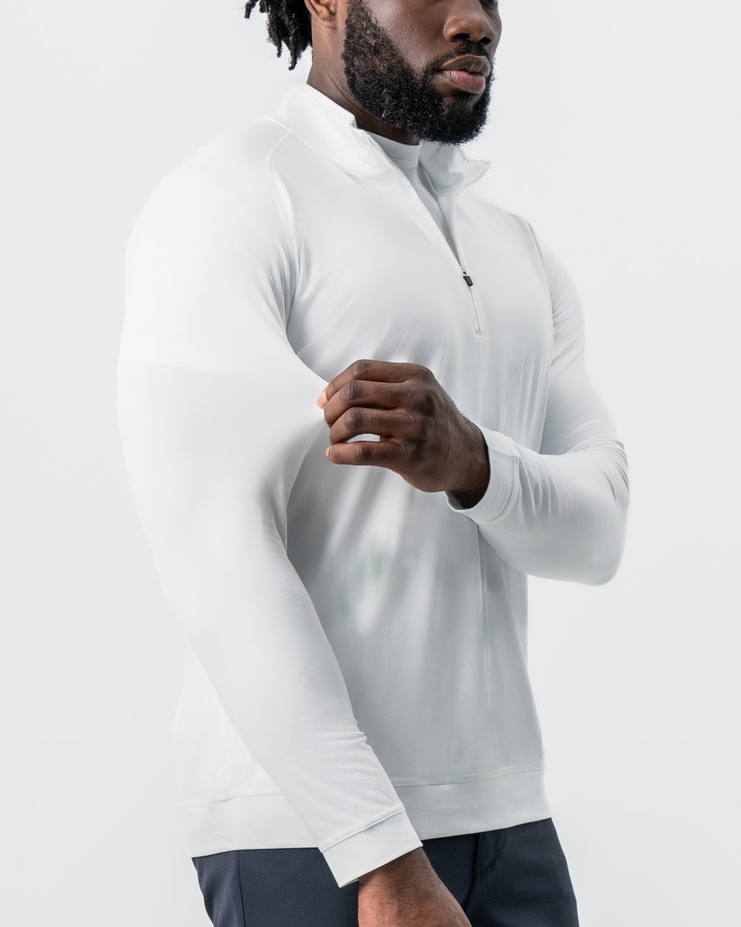 Tech Quarter Zip - White | State & Liberty Tops