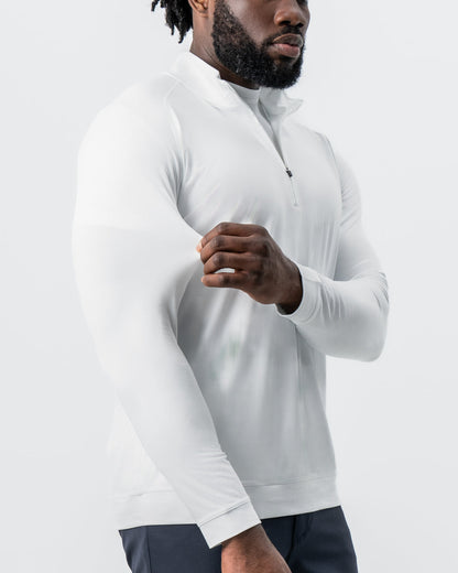 Tech Quarter Zip - White | State & Liberty Tops