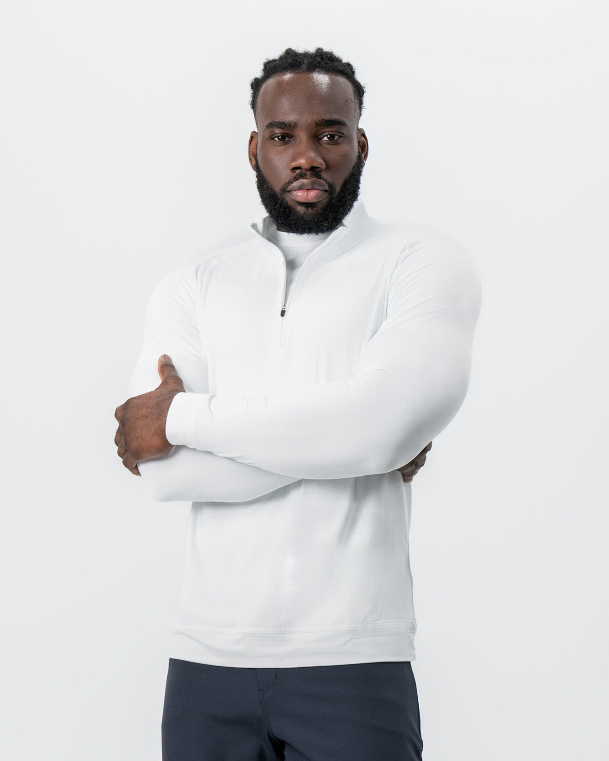 Tech Quarter Zip - White | State & Liberty Tops