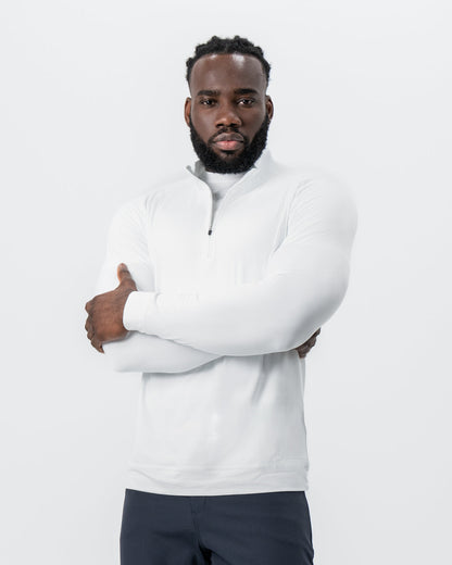 Tech Quarter Zip - White | State & Liberty Tops