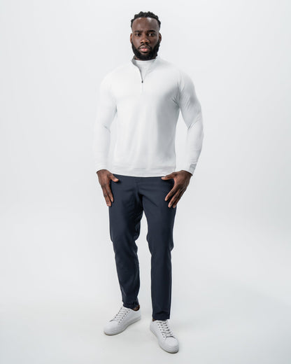 Tech Quarter Zip - White | State & Liberty Tops