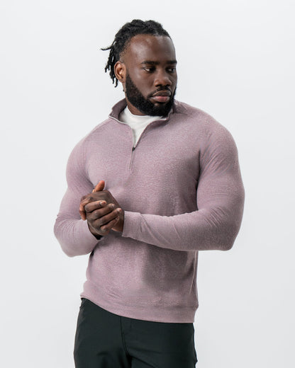Tech Quarter Zip - Heathered Crimson | State & Liberty Tops