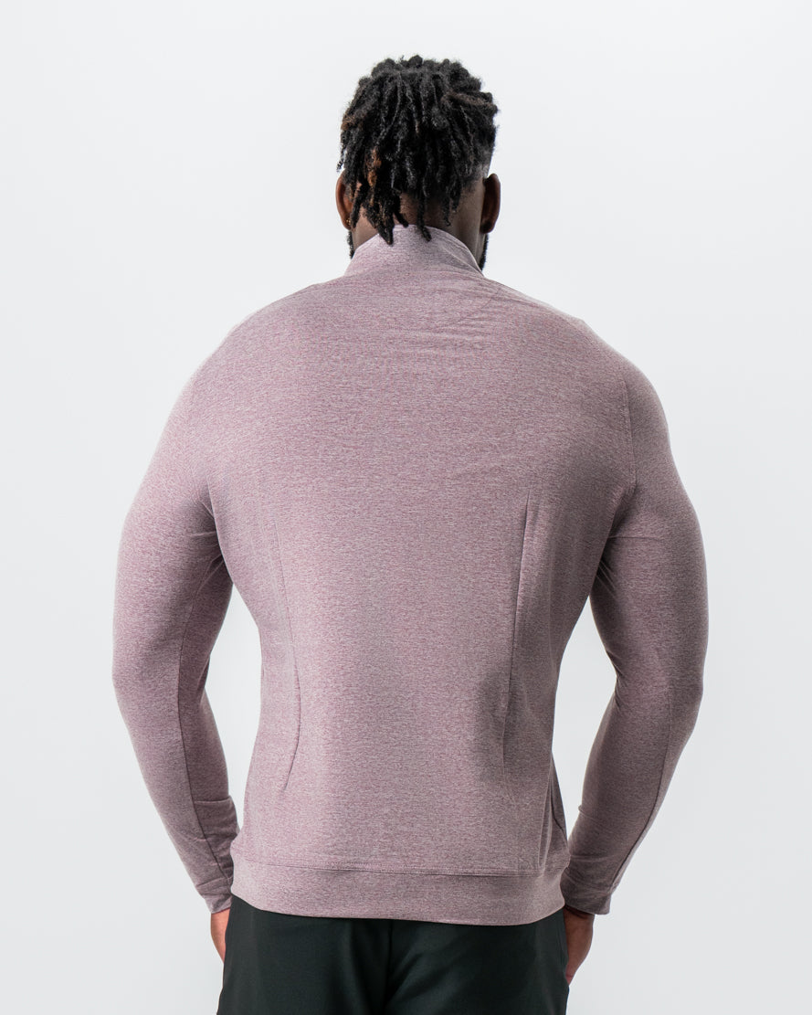 Tech Quarter Zip - Heathered Crimson | State & Liberty Tops