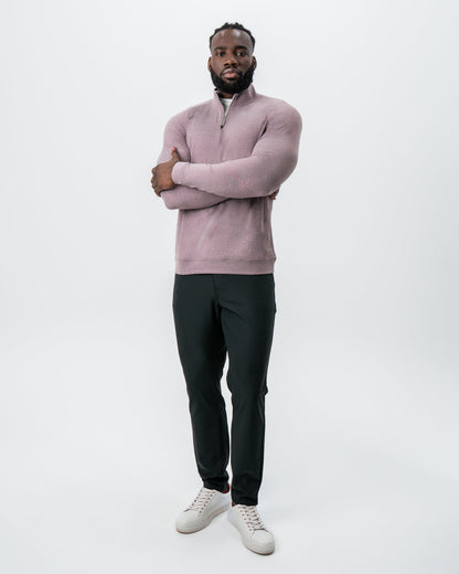 Tech Quarter Zip - Heathered Crimson | State & Liberty Tops