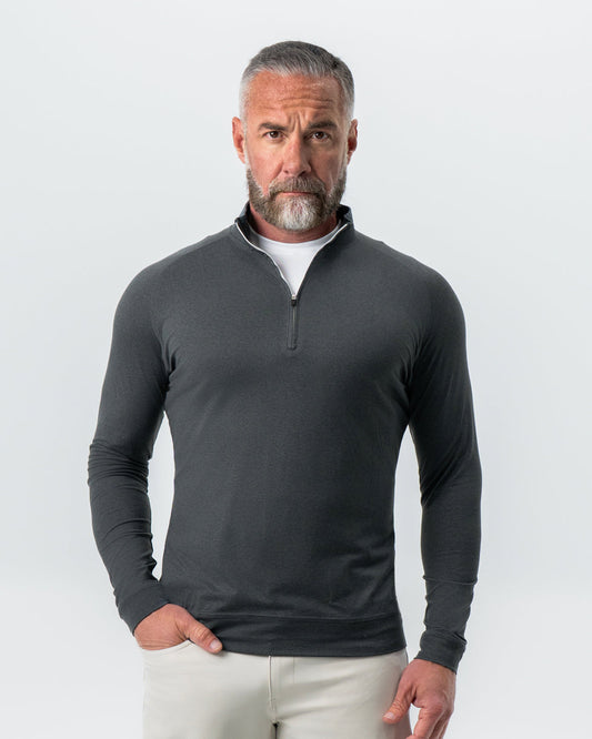 Tech Quarter Zip - Charcoal | State & Liberty Tops