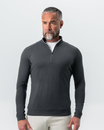 Tech Quarter Zip - Charcoal | State & Liberty Tops