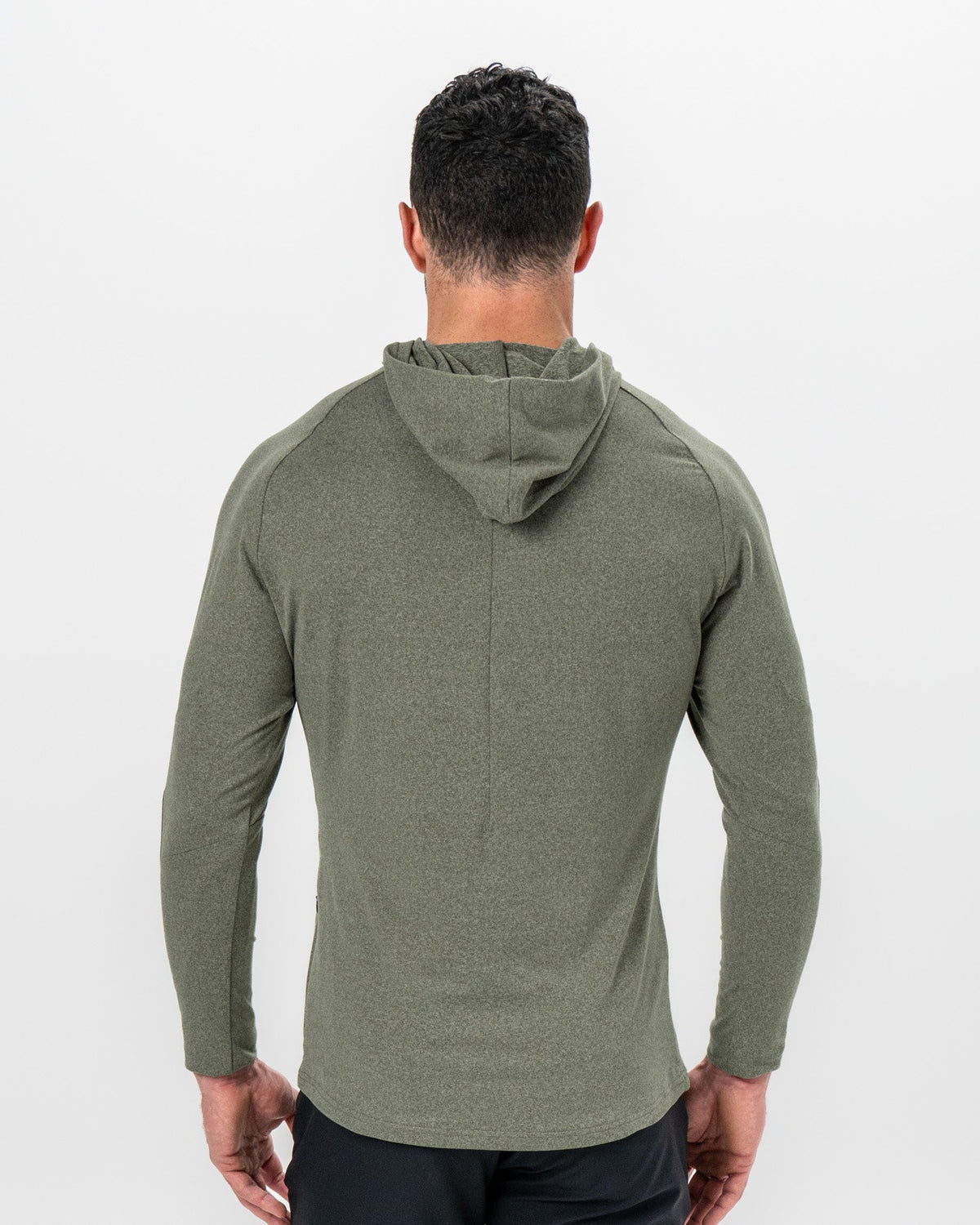Brushed Hoodie - Heathered Olive | State & Liberty Tops