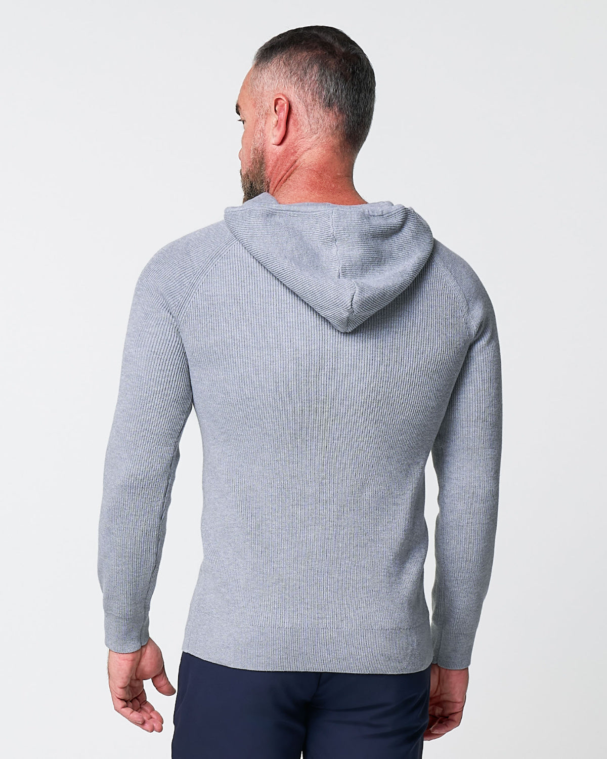 Heavy Knit Hoodie - Grey | State & Liberty Tops