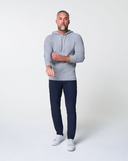 Heavy Knit Hoodie - Grey | State & Liberty Tops