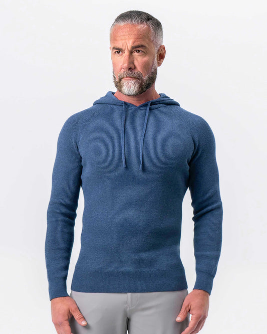 Heavy Knit Hoodie - Navy | State & Liberty Tops