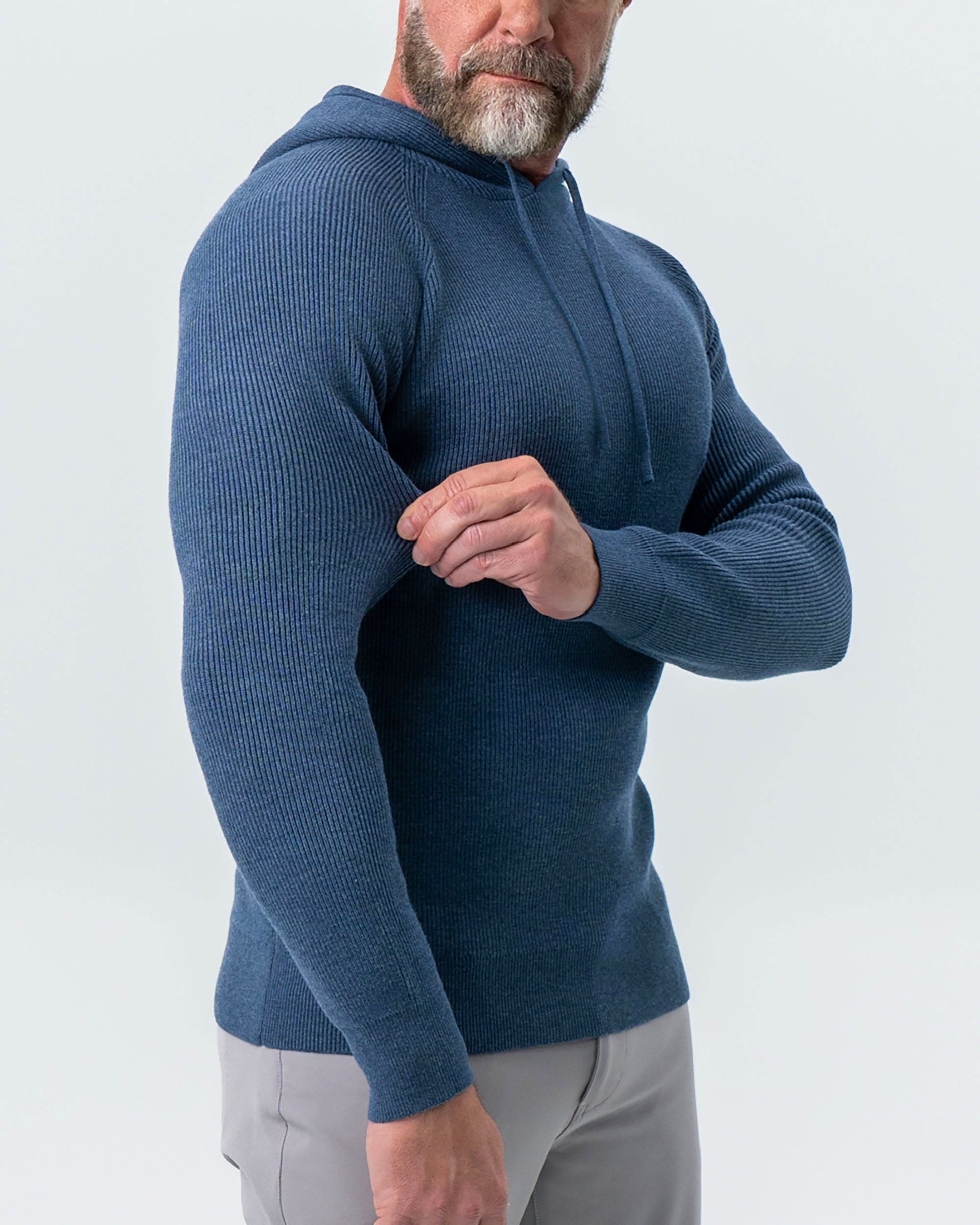 Heavy Knit Hoodie - Navy | State & Liberty Tops