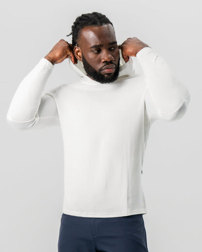 Waffle Knit Hoodie - Cream | State & Liberty Tops