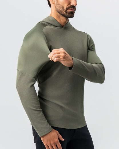 Waffle Knit Hoodie - Olive | State & Liberty Tops