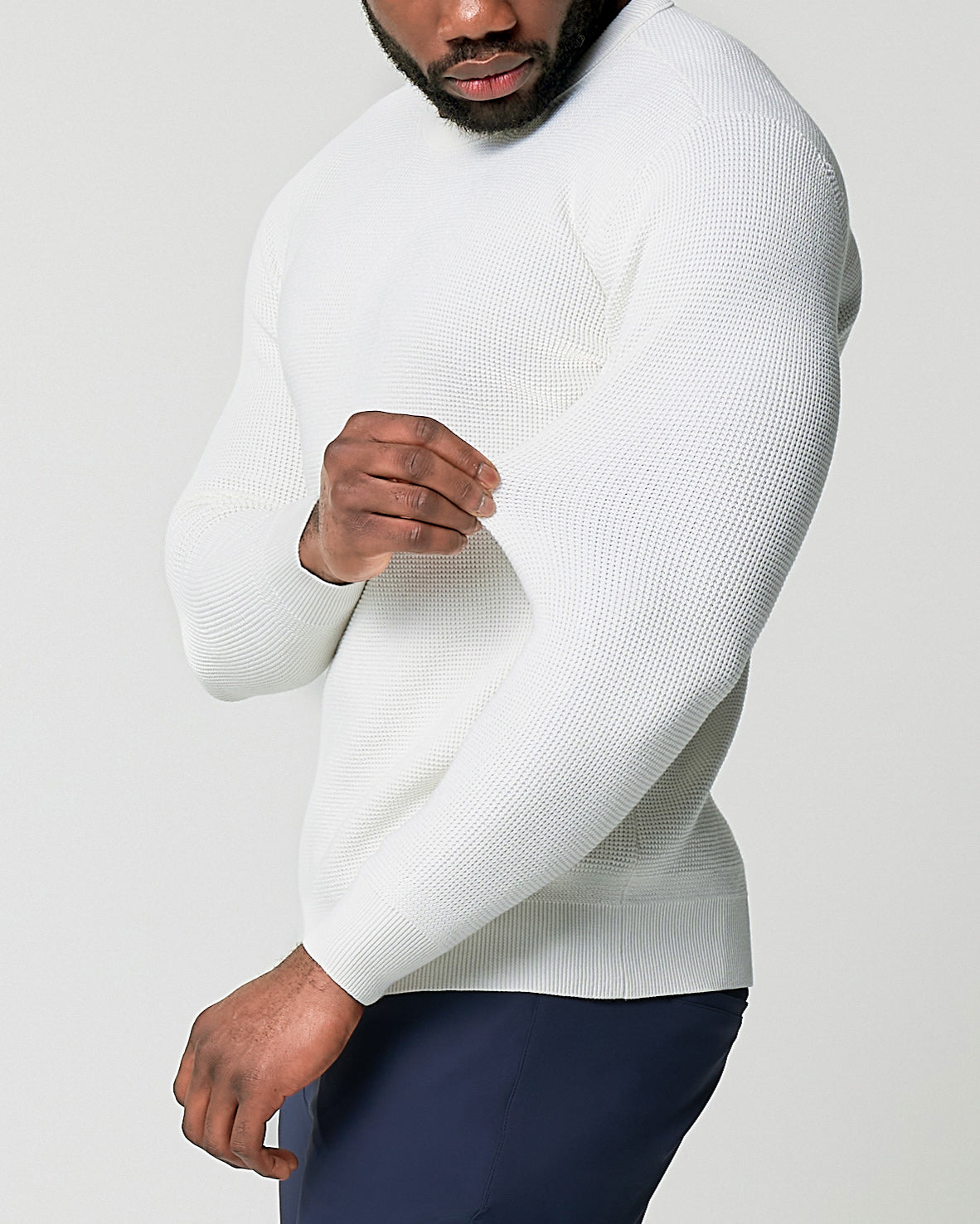 Heavy Knit Crewneck - Cream | State & Liberty Tops