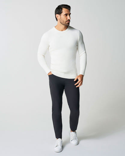 Heavy Knit Crewneck - Cream | State & Liberty Tops