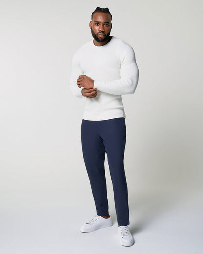 Heavy Knit Crewneck - Cream | State & Liberty Tops
