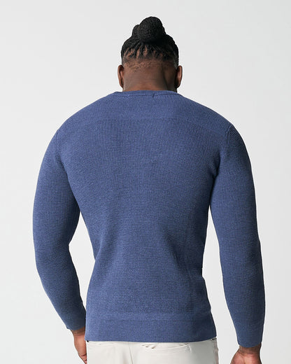 Heavy Knit Crewneck - Navy | State & Liberty Tops