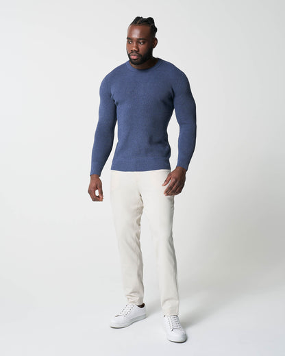 Heavy Knit Crewneck - Navy | State & Liberty Tops