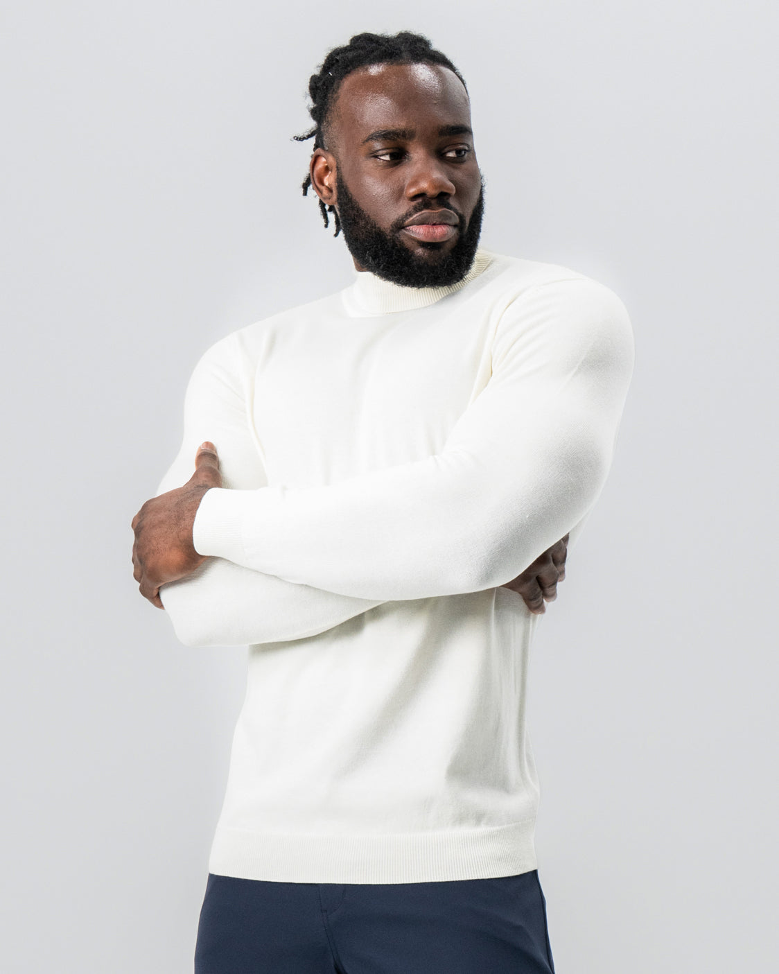 Mid-Weight Wool Turtleneck - Cream | State & Liberty Tops