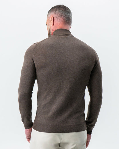 Mid-Weight Wool Turtleneck - Brown | State & Liberty Tops