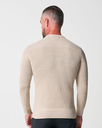 Heavy Knit Crewneck - Tan | State & Liberty Tops