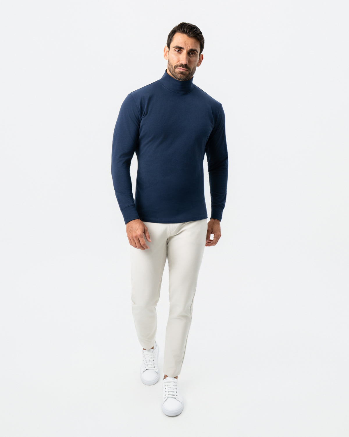Mock Turtleneck - Navy | State & Liberty Tops