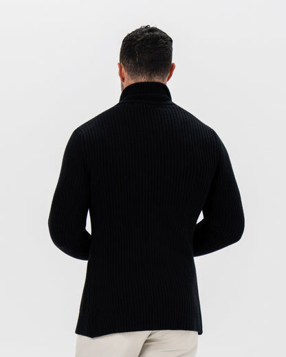 Sweater Blazer - Black | State & Liberty Tops