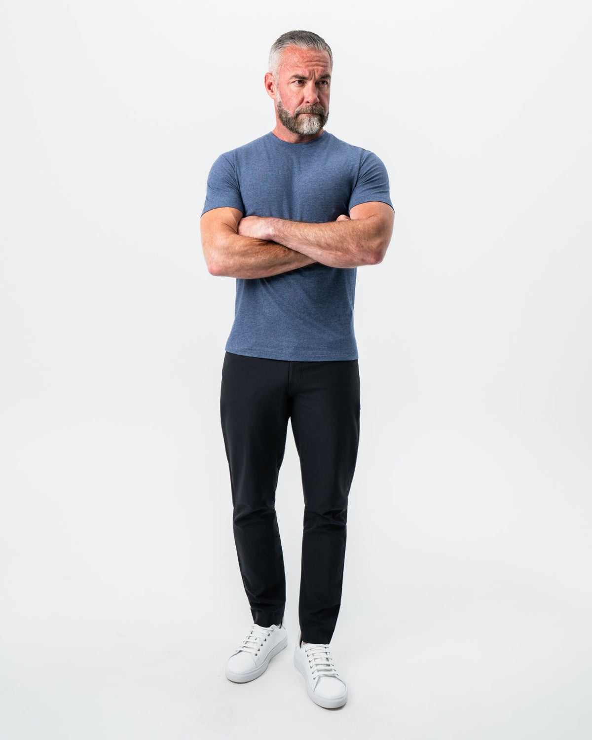 "The Raymond" Storm Blue Short Sleeve Crewneck | State & Liberty Tops