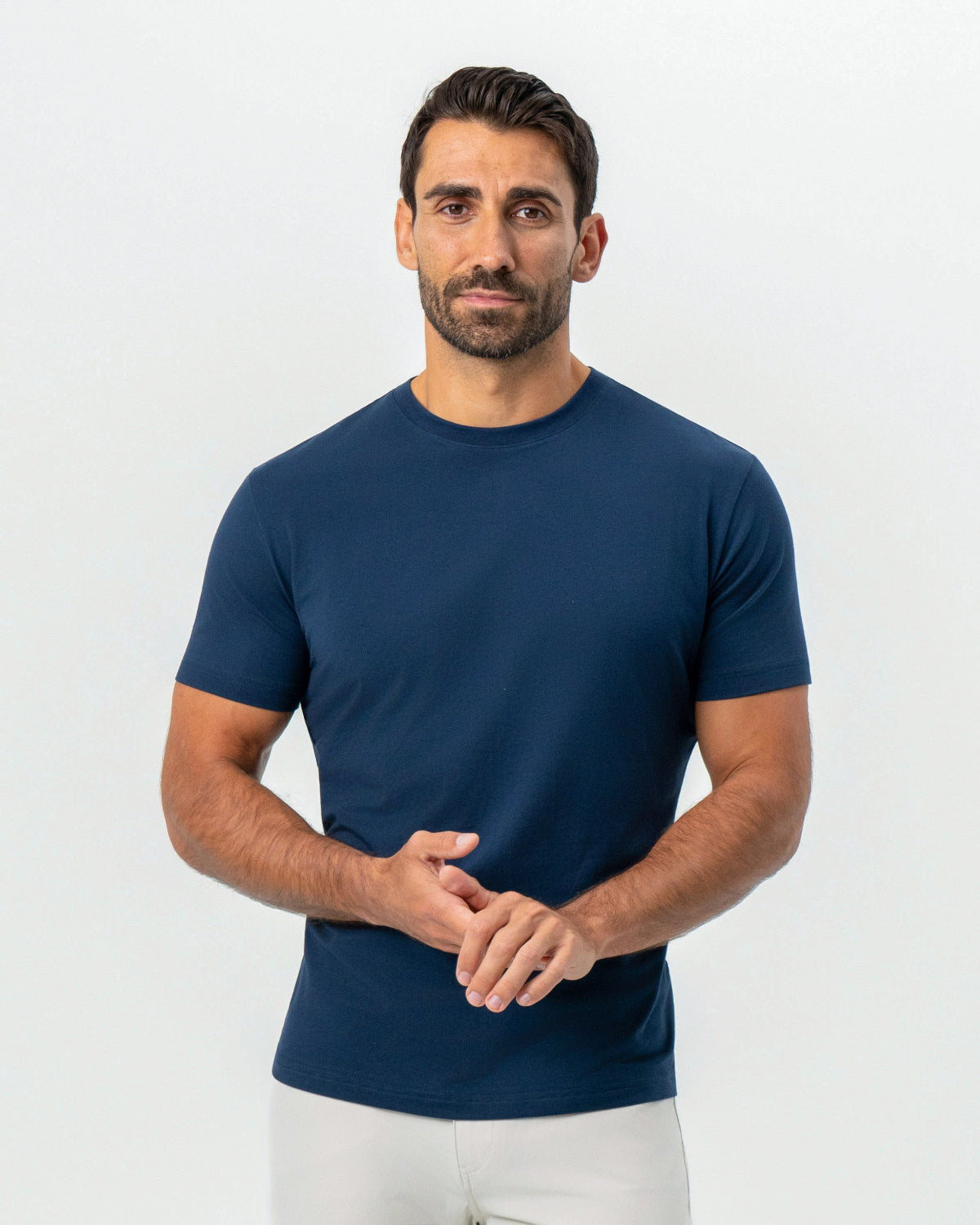 "The Hartford" Navy Short Sleeve Crewneck | State & Liberty Tops