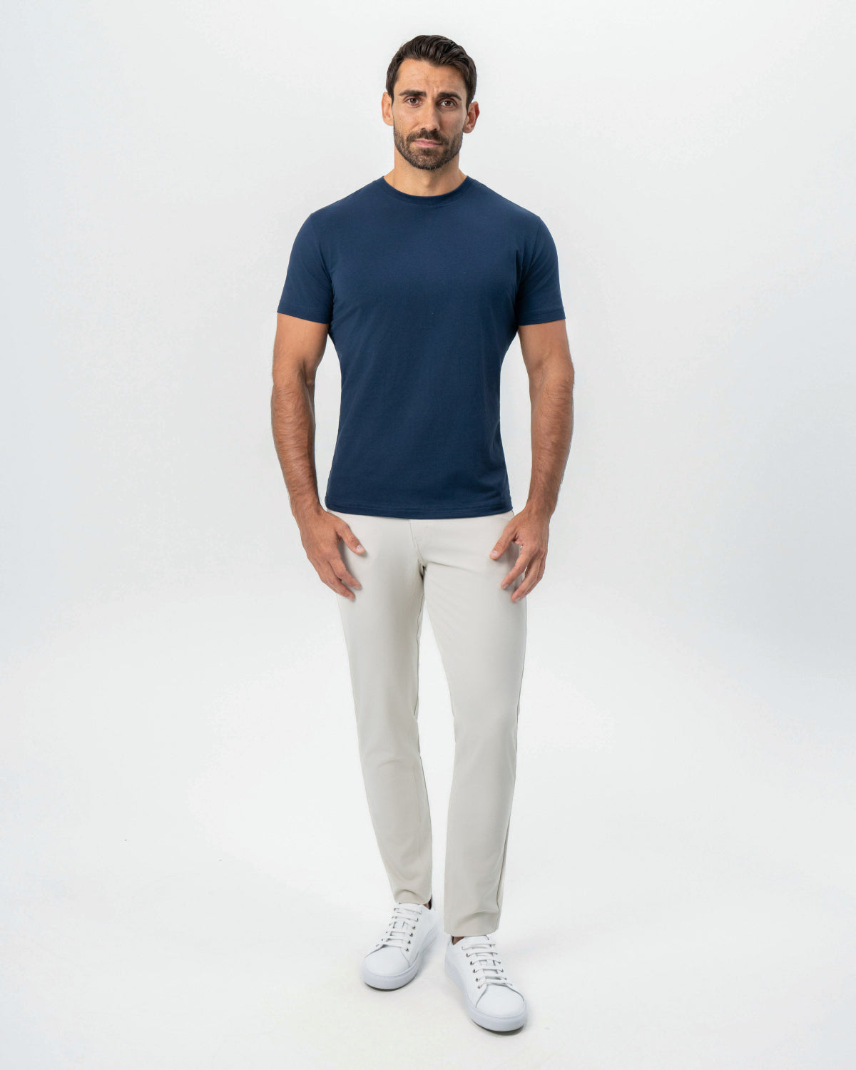 "The Hartford" Navy Short Sleeve Crewneck | State & Liberty Tops