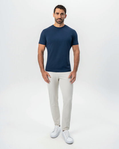 "The Hartford" Navy Short Sleeve Crewneck | State & Liberty Tops