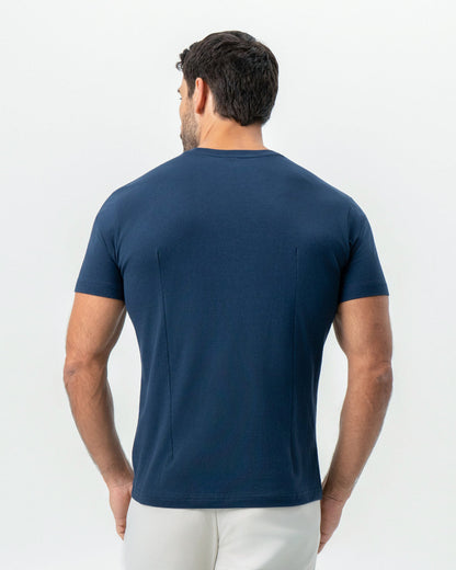 "The Hartford" Navy Short Sleeve Crewneck | State & Liberty Tops