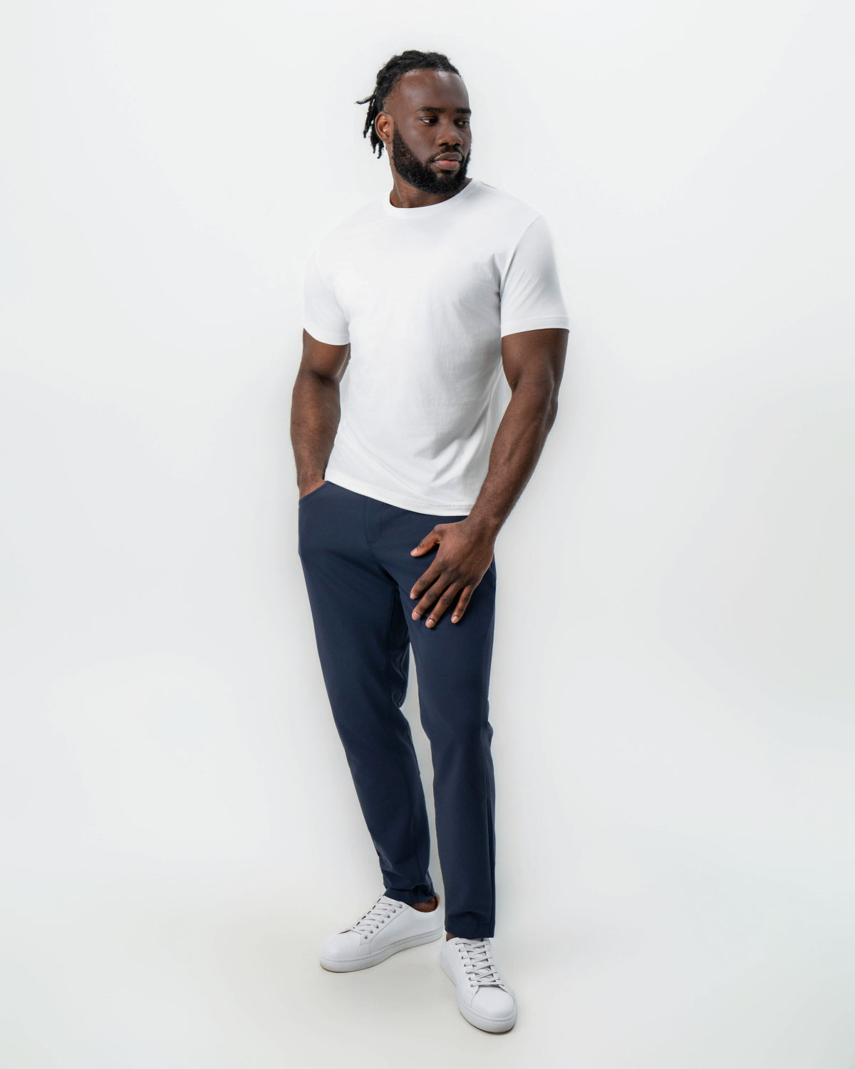 "The Taylor" White Short Sleeve Crewneck | State & Liberty Tops