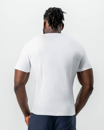 "The Taylor" White Short Sleeve Crewneck | State & Liberty Tops