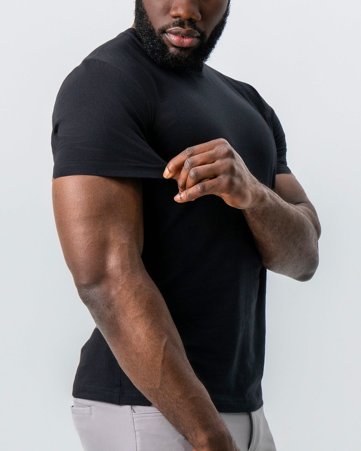 "The Westport" Black Short Sleeve Crewneck | State & Liberty Tops