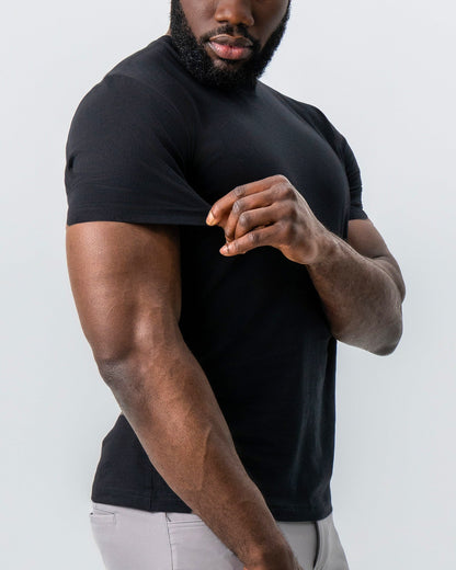 "The Westport" Black Short Sleeve Crewneck | State & Liberty Tops