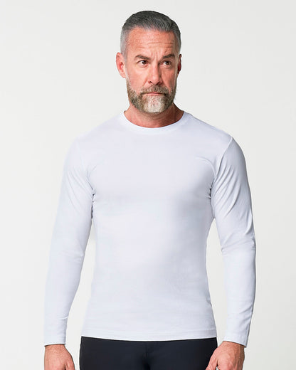 "The Middletown" White Long Sleeve Crewneck | State & Liberty Tops