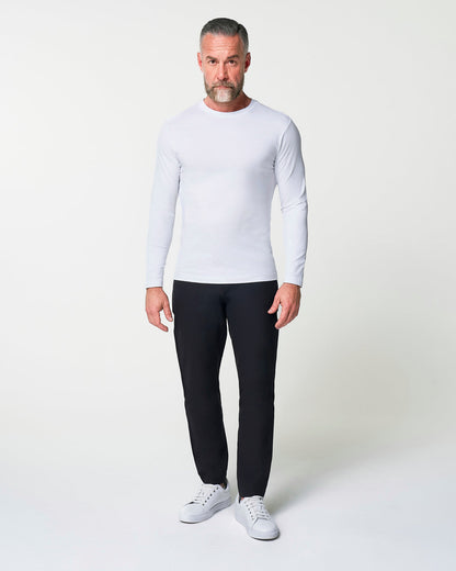"The Middletown" White Long Sleeve Crewneck | State & Liberty Tops