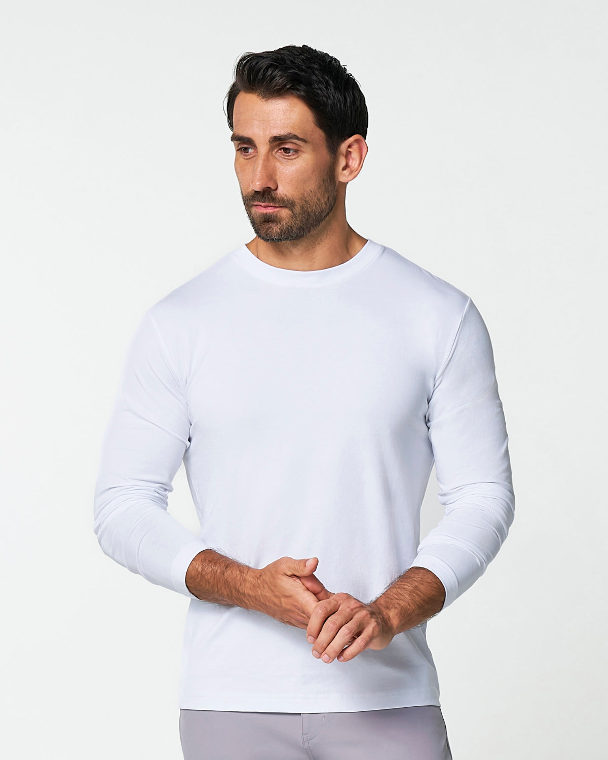 "The Middletown" White Long Sleeve Crewneck | State & Liberty Tops
