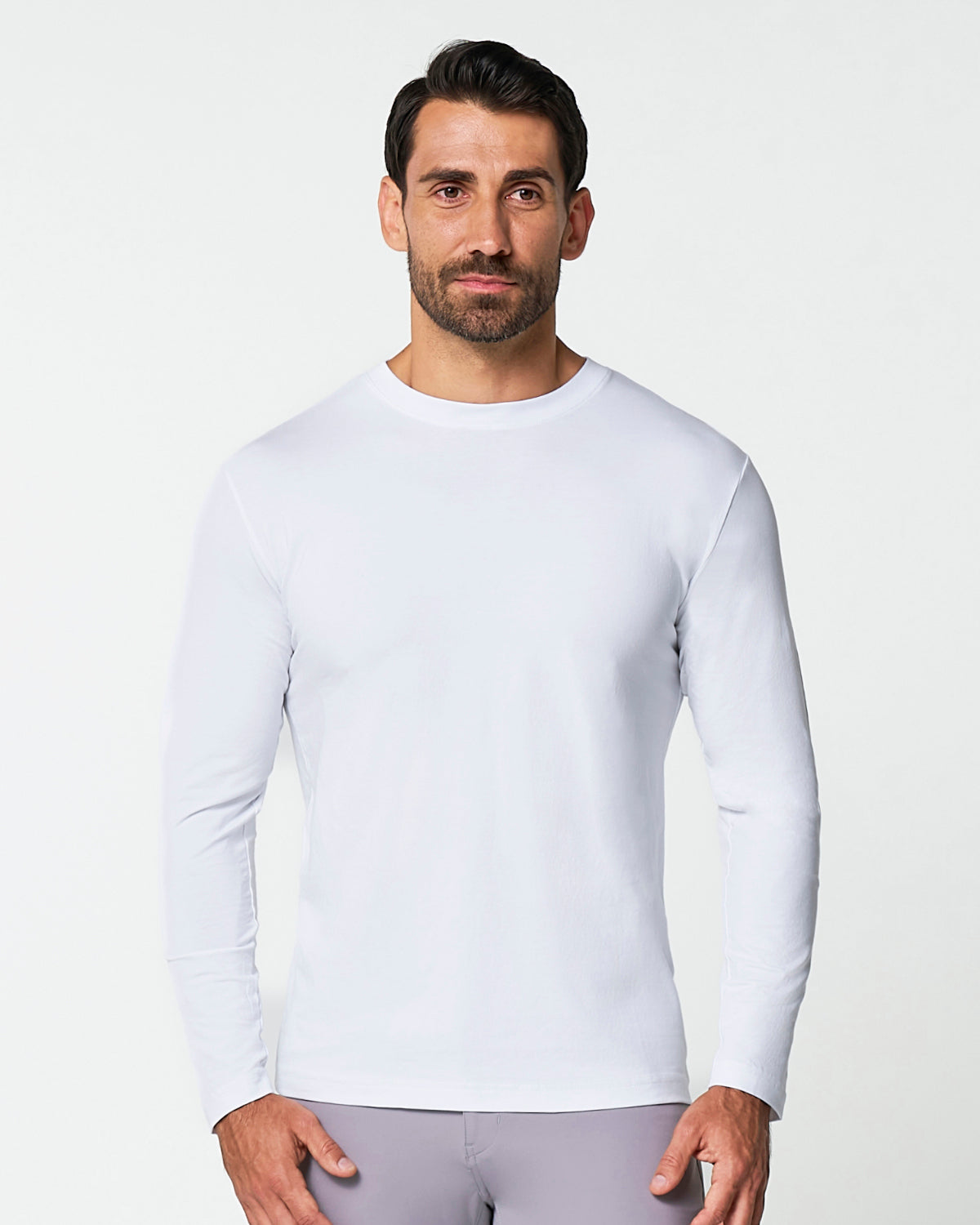 "The Middletown" White Long Sleeve Crewneck | State & Liberty Tops